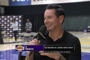 雷迪克：我还没和詹姆斯打过高尔夫 他在中国行后和老婆去旅游了