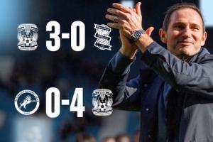 一路横扫！47岁兰帕德率队9轮5胜4平狂轰27球 考文垂不败登顶英冠